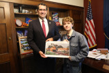 Rep. Derek Schmidt with Leo Norman